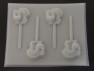 679 Cat Chocolate or Hard Candy Lollipop Mold